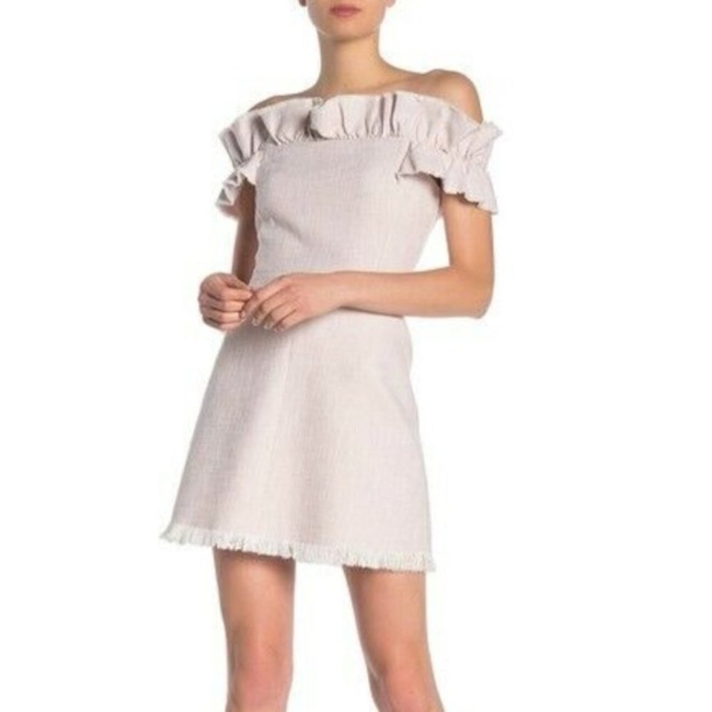 Rebecca Taylor soft pink suit A-line dress, 4